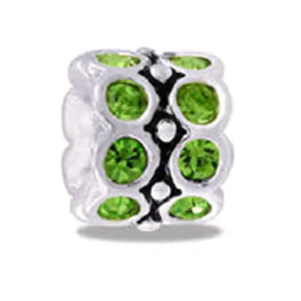 DaVinci beads August CZ Wheel Birthstone bead NEW